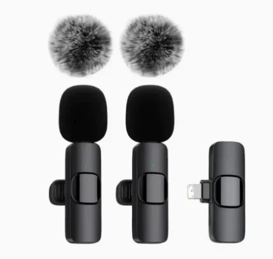 Wireless Lavalier Microphone 🎤 For IPhone and Android - crystal clear Audio